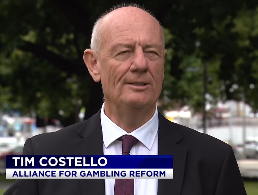 Tim Costello urges Tasmanian Government to consider better consumer protections for poker machine use