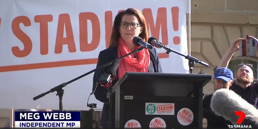 7 Nightly News Tasmania – Thousands Rally against Mac Point Stadium